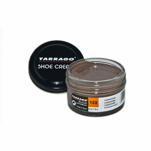 Крем для обуви Shoe Cream TARRAGO, цветной, банка стекло, 50 мл. (123 (gabardine) габардин)