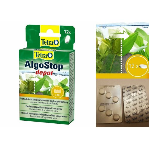 Algo-stop Depot средство для уничтожения водорослей (12табл.), 4 шт