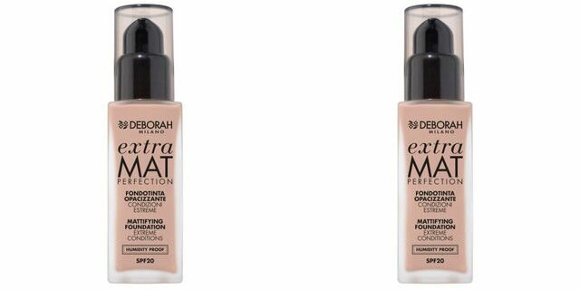 Тональная основа матирующая, Deborah Milano, Extra Mat Perfection Mattifying Foundation, тон 01 белоснежный, 30 мл, 2 шт