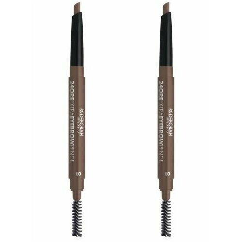 Карандаш-стайлер для бровей стойкий, Deborah Milano, 24Ore Extra Eyebrow Pencil тон 01 светлый, 0.22 г, 2 шт