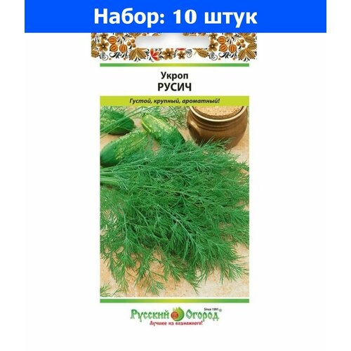 Укроп Русич 2г Ср (НК) - 10 пачек семян укроп тетра 5г позд нк 200% 10 пачек семян