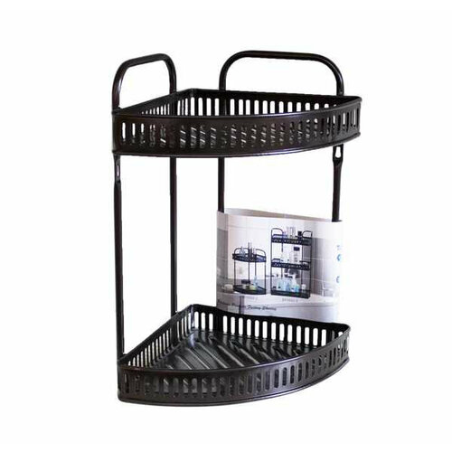 Полка металлическая 2-х ярусная угловая 352540см 1800₽