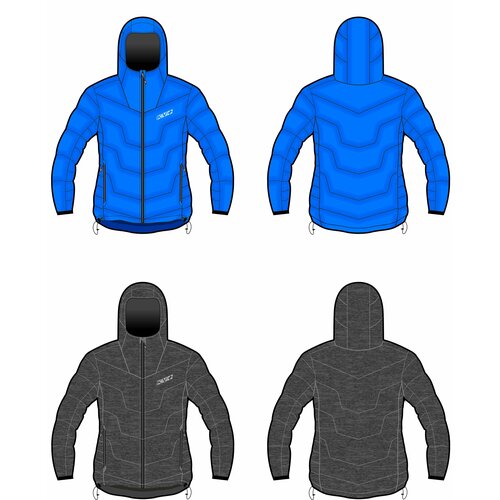 Куртка KV+, размер XXXL, синий, черный