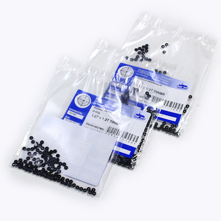 Кольца резиновые уплотнительные (O-ring) 1.07х1.27 70NBR (упаковка 100 шт. ±5%)