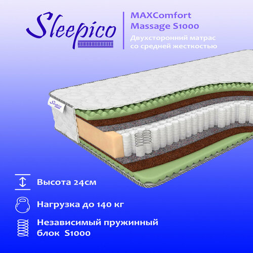 Матрас Sleepeco Sleepeco MAXComfort Massage S1000 (200 / 200)