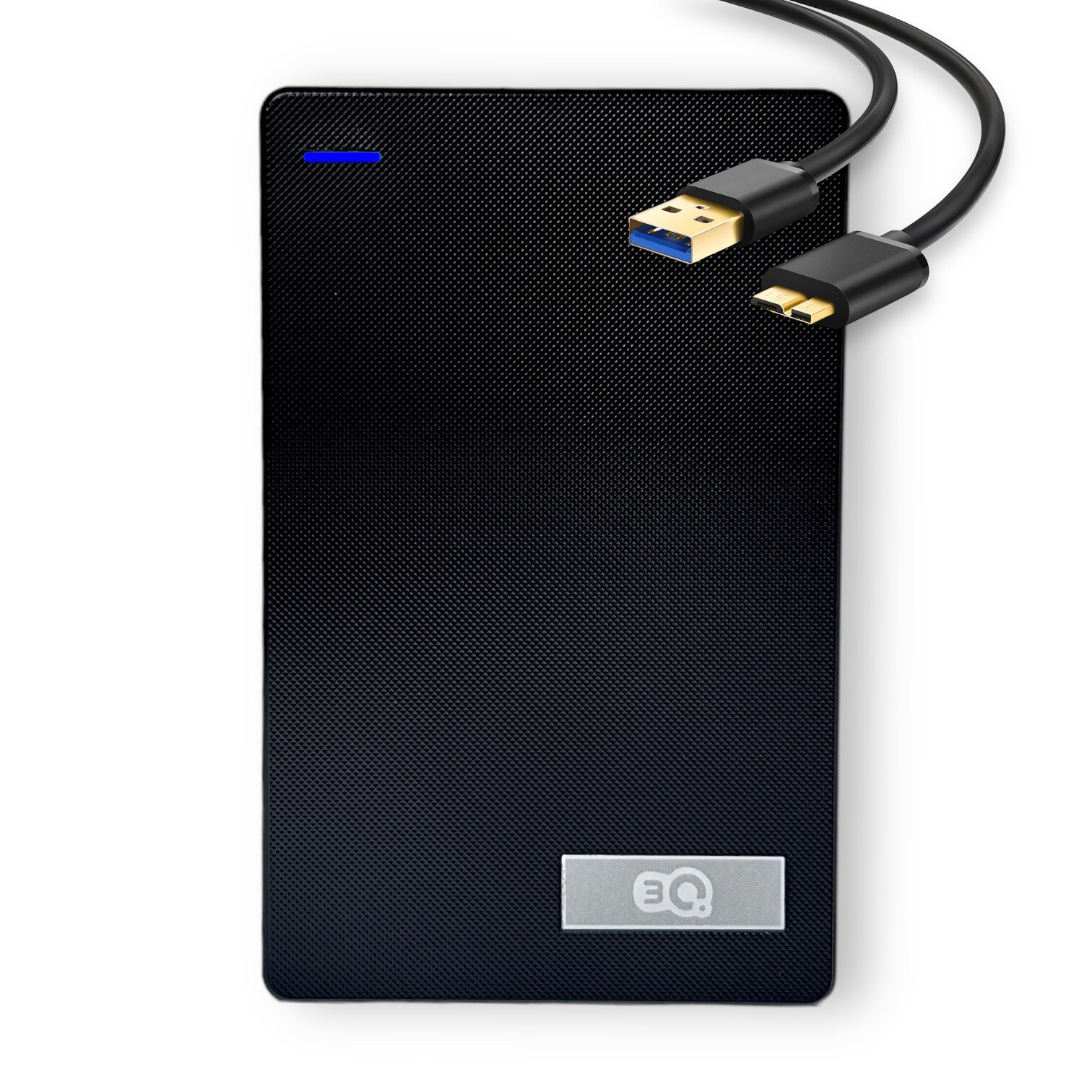 Внешний жесткий диск 500Gb 3Q Portable USB 3.0, Портативный накопитель HDD, чёрный