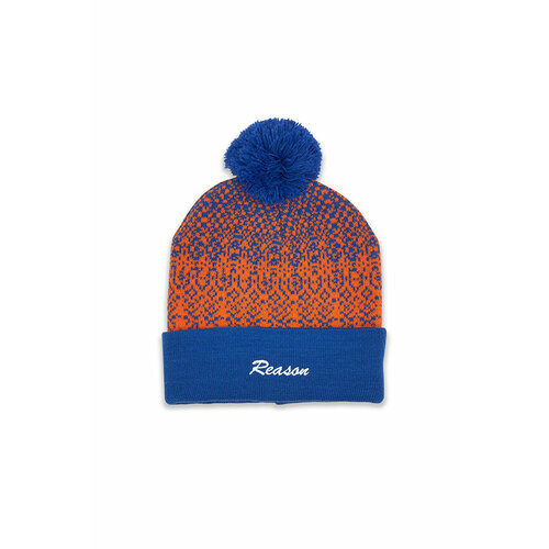 фото Шапка бини reason, размер os, коралловый, синий