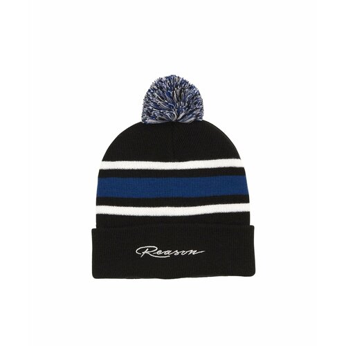 фото Шапка бини reason, размер os, синий, черный