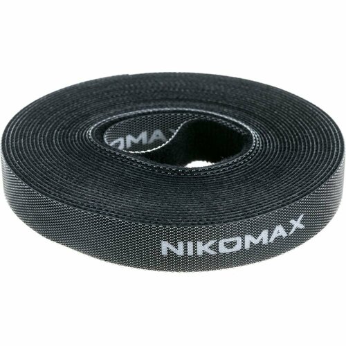 nikomax лента спиральная для организации и защиты кабельных пучков черная 10м nmc swb12 010 bk Нарезаемая стяжка-липучка NIKOMAX NMC-CTV05M-15-RL-BK