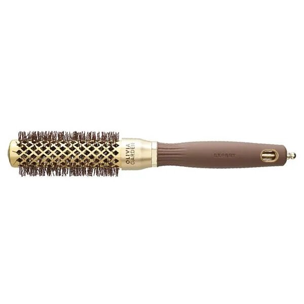 Olivia Garden NANO THERMIC Термобрашинг EXPERT BLOWOUT SHINE Wavy Bristles Gold Brown 35 - фотография № 2