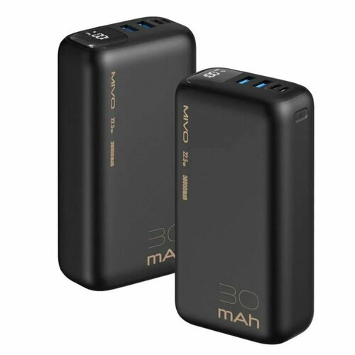 Power bank Mivo MB-308Q 30000mAh с быстрой зарядкой черный 470000₽