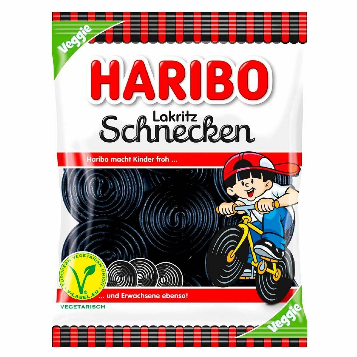 Жевательный мармелад Haribo Lakritz Schnecken лакрица (Германия), 175 г