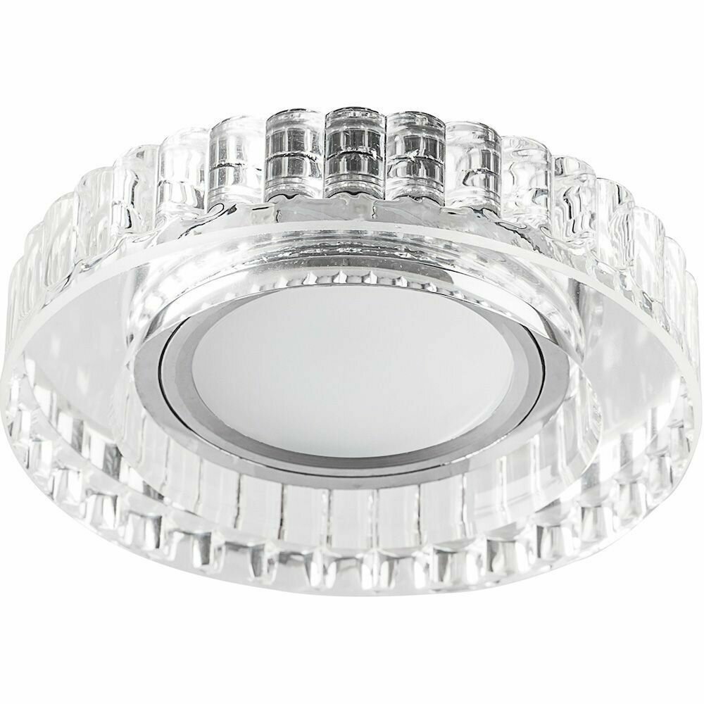 Светильник встраиваемый с LED подсветкой 0985 MR16 G5.3 прозрачный