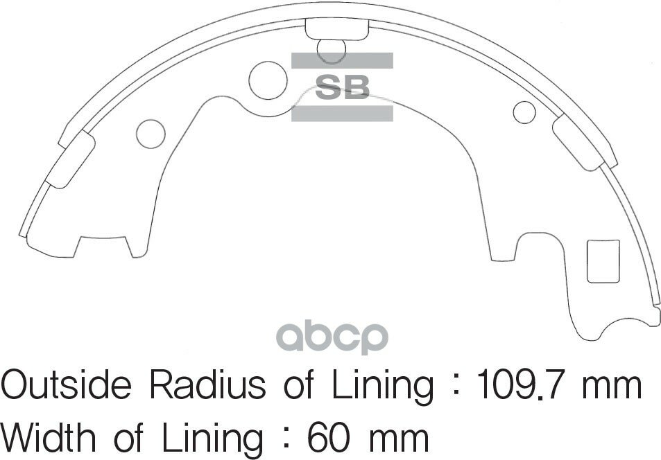 SANGSIN BRAKE SA100 SA100SNS_[5830547A00] ! колодки барабанные з.\ Hyundai H1 Truck/ Libero 2.4/2.5TD/2.5TCi 99>