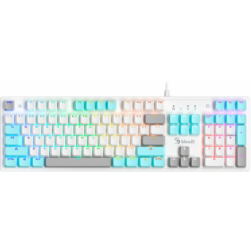 Клавиатура A4Tech Bloody S510N механическая белый USB for gamer LED 407700₽