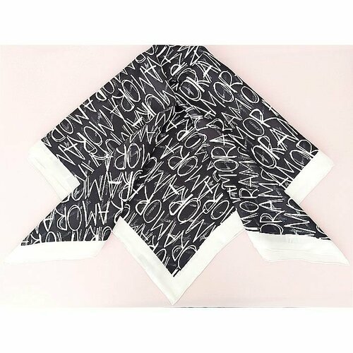 фото Платок ,90х90 см, черный нет бренда