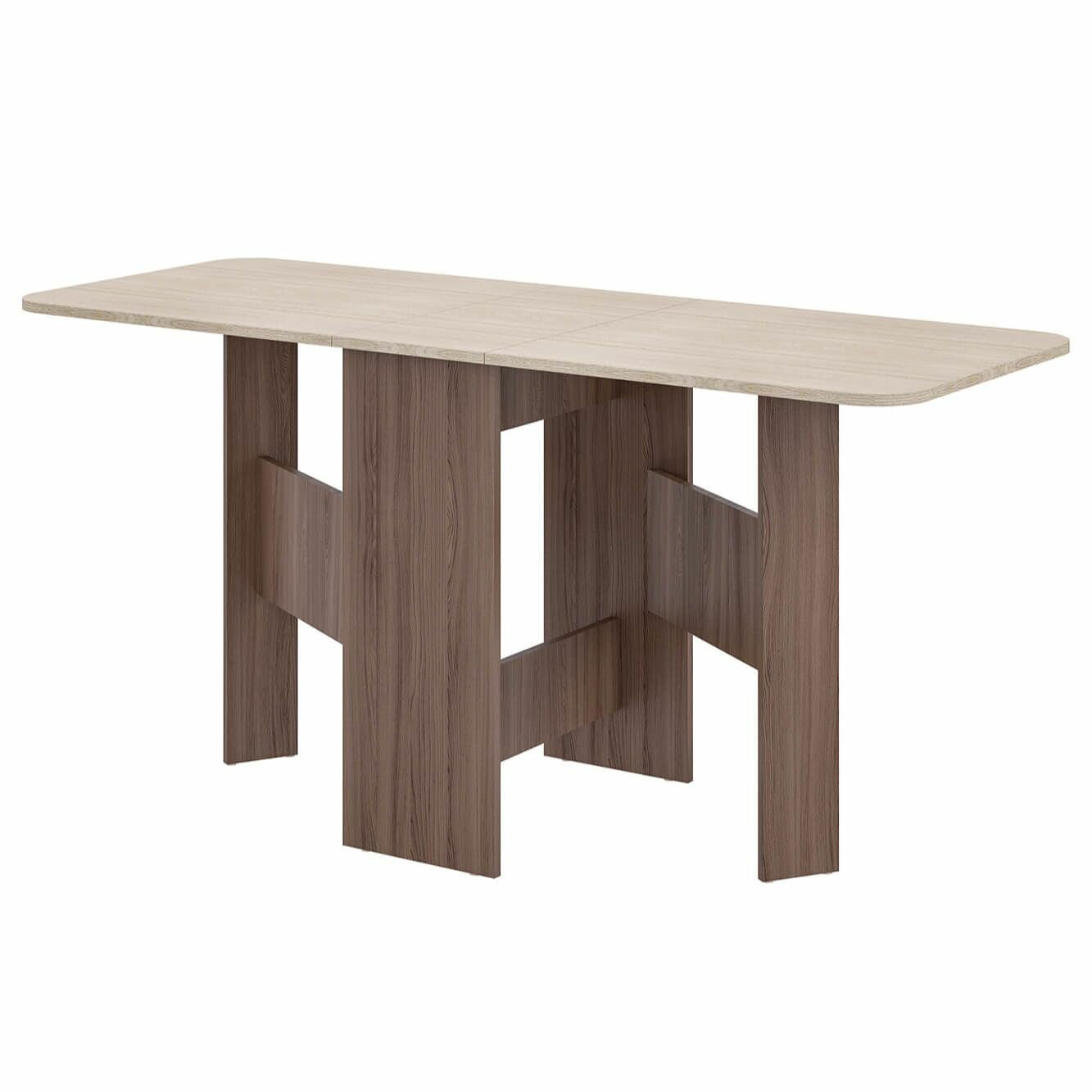 фото Стол тумба №1, Ясень шимо темный/Ясень шимо светлый