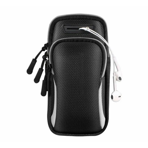 Спортивный чехол на руку для телефона, сумка на плечо, сумка для бега на запястье, черный с серым спортивный чехол на руку для телефона на запястье сумка для телефона на плечо черная с серым