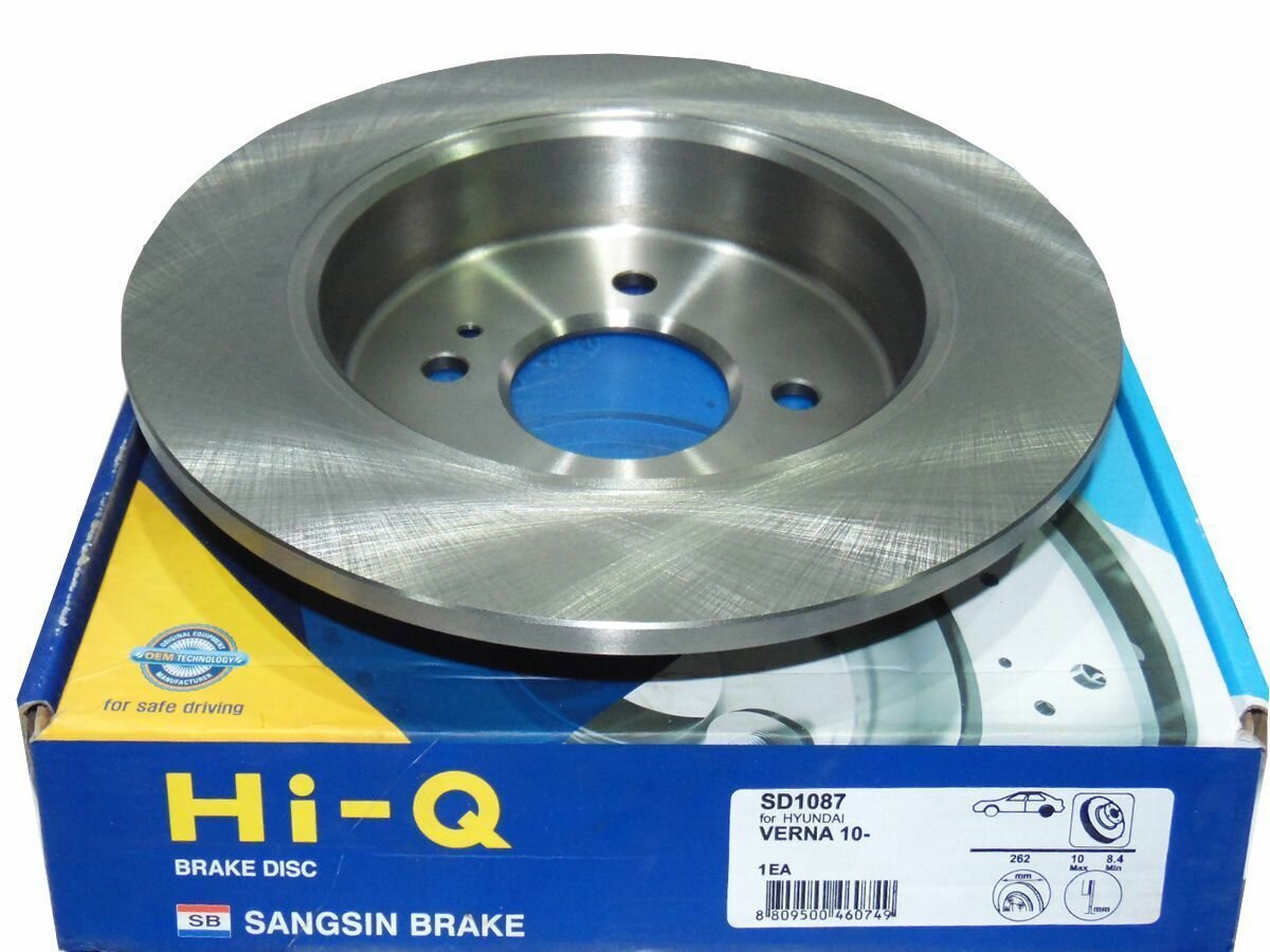 Sangsin brake SD1087 Диск тормозной HYUNDAI SOLARIS 10-/KIA RIO III 11- задний