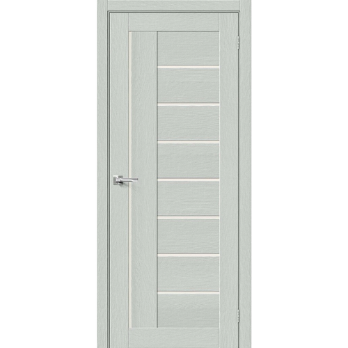 Межкомнатная дверь экошпон Браво-29 Grey Wood со стеклом Magic Fog межкомнатная дверь cpl p11 1 luna magic fog bravo пвх плёнка со стеклом 900x2000