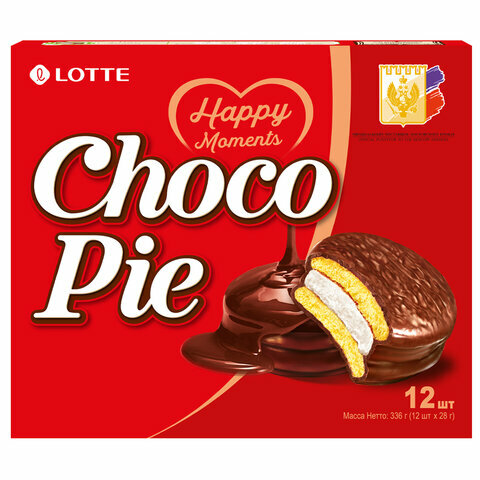 Печенье "Choco Pie" ("Чоко Пай"), Россия, вес нетто 336 - фотография № 4