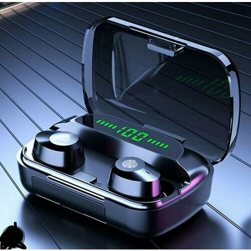 Беспроводные TWS наушники M5 Беспроводные Bluetooth наушники с сенсорным управлением Hi-Fi Подсветка Зарядный кейс Черный 249800₽