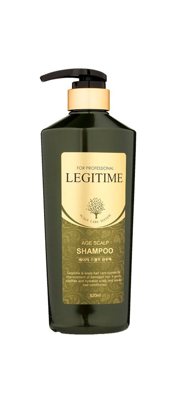 Welcos Шампунь для волос укрепляющий Legitime Age Scalp Shampoo, 520мл