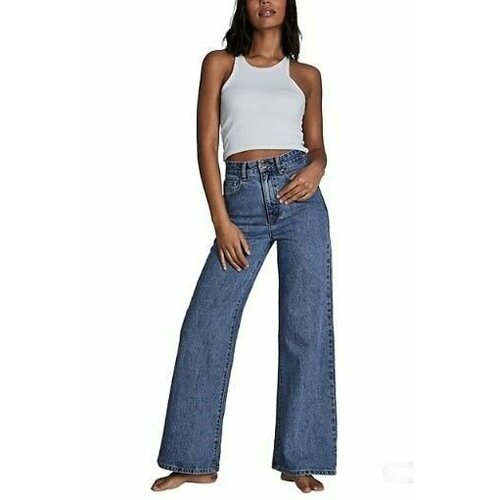 Джинсы палаццо , размер 30, синий