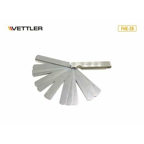 VETTLER Щупы измерительные набор FHE-26 26 листов (0.04-0.63мм) VETTLER