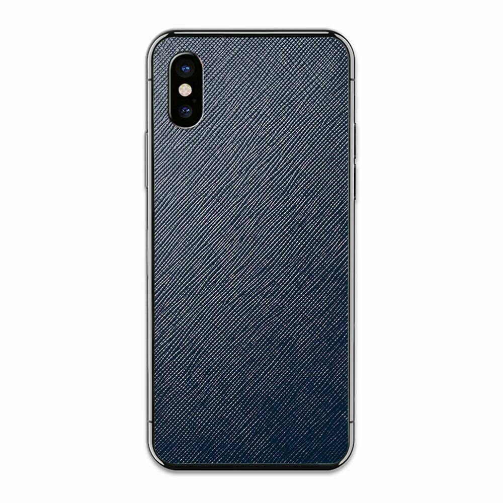 Наклейка Glueskin из натуральной кожи Saffiano для Apple iPhone Xs Max