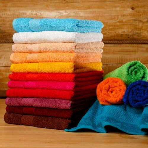 Полотенце махровое 100Х150 Г/К ярко-желт б-текс