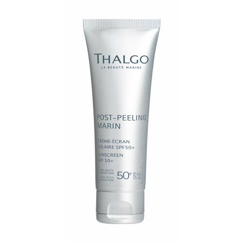THALGO Sunscreen Крем-экран солнцезащитный для лица SPF50+, 50 мл