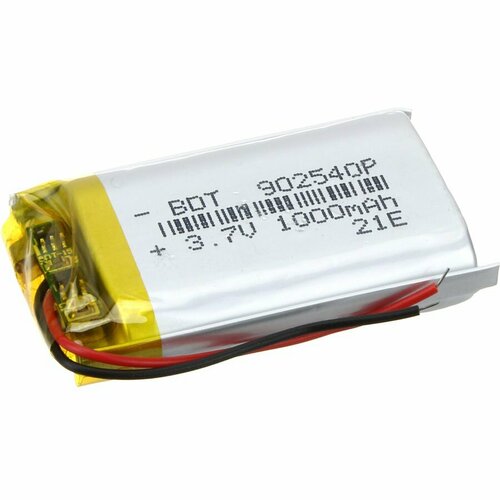 Аккумулятор 3.7V 1.0Ah Li-Po 902540