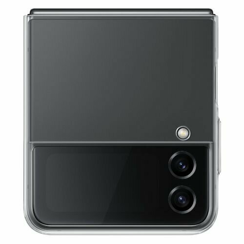 Чехол (клип-кейс) Samsung Clear Slim Cover Z Flip4, для Samsung Galaxy Z Flip4, противоударный, прозрачный [ef-qf721ctegru]