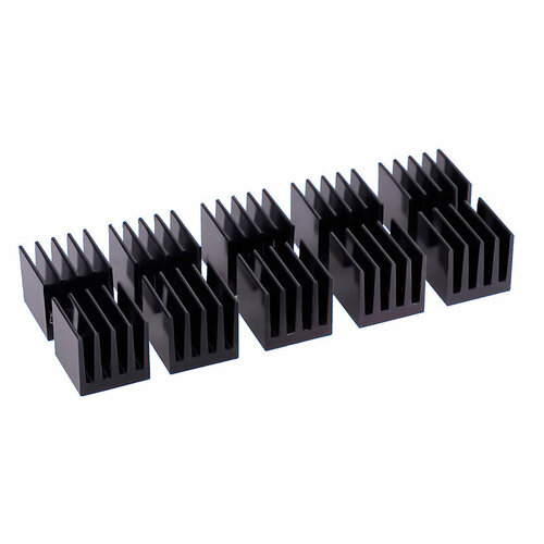 Набор крепления Alphacool GPU RAM Aluminium Heatsinks 15x15mm 10 Stk Black 17155