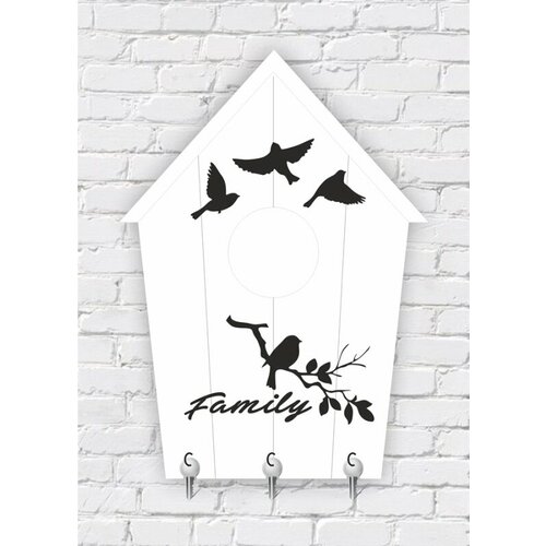 Ключница домик Симфония Кл-049 МДФ 285х205см 504₽