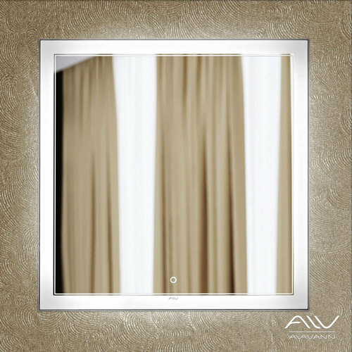 Alavann Зеркало Alavann Bella Lux 70 см с подсветкой, прямоугольное, белый