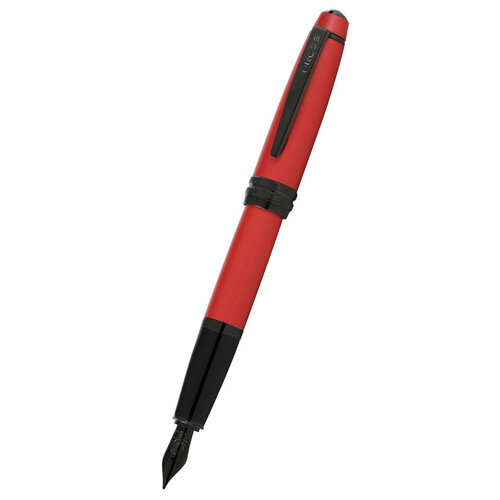 Cross Bailey - Matte Red Lacquer, перьевая ручка, F перьевая ручка cross bailey matte grey lacquer перо f цвет серый