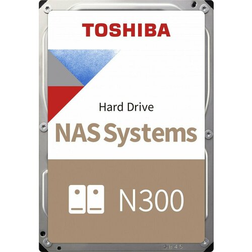 Жесткий диск HDD Toshiba N300 HDWG440UZSVASATA III4 TB 7200обмин 2146800₽