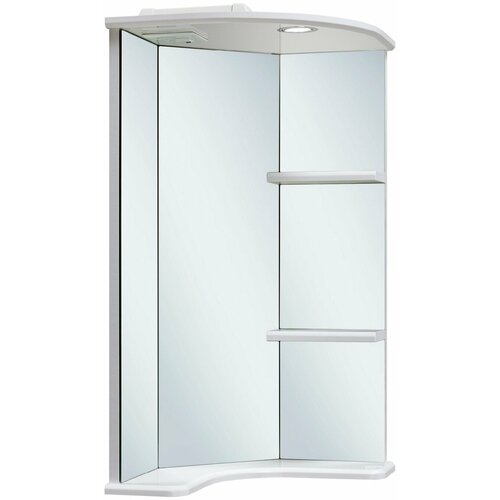 Зеркало Runo Браво 39x75 00000000949 с полочкой и подсветкой