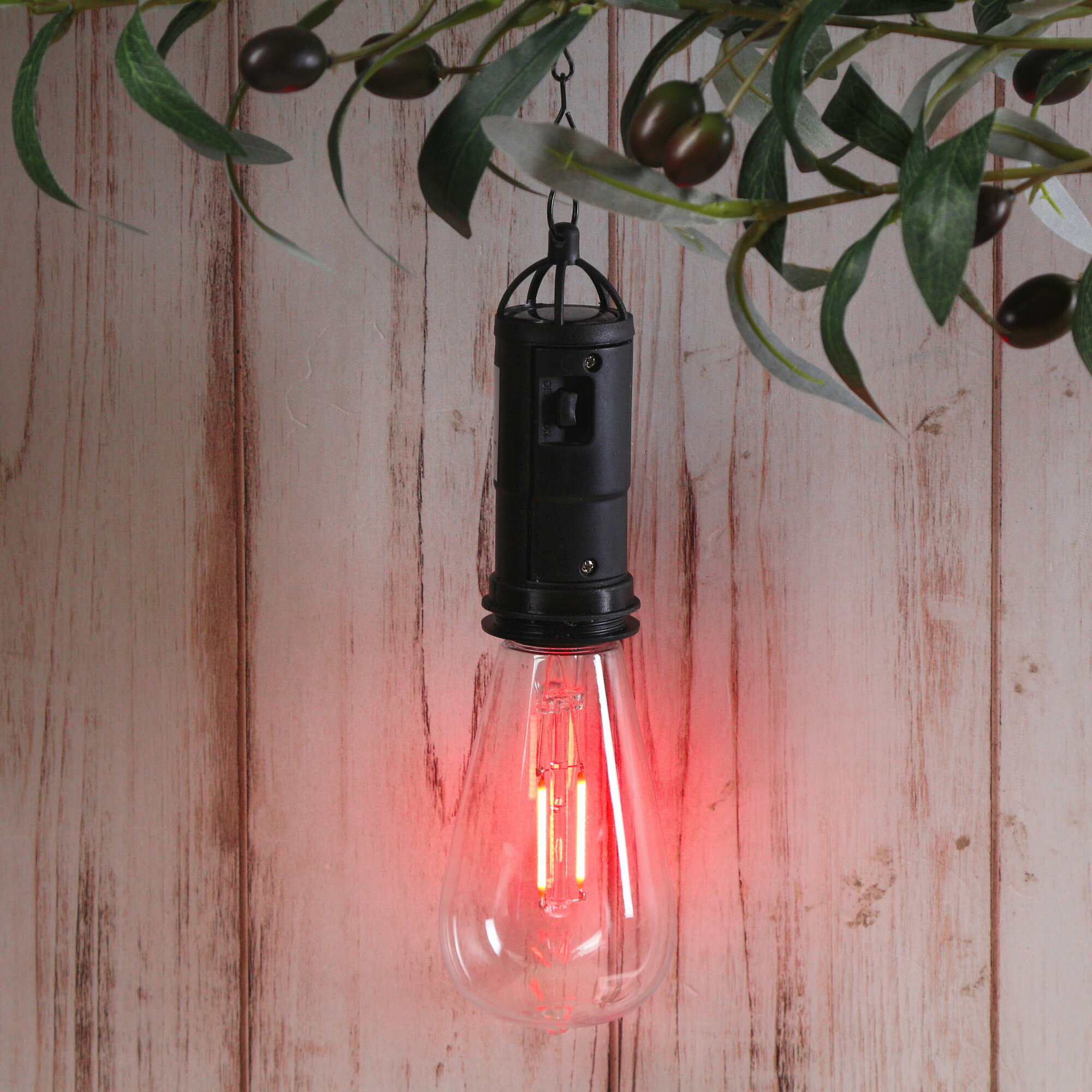 фото Kaemingk Подвесной солнечный светильник Solar Furiosa 20 см, красный, IP44 894927