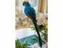 Интерьерное украшение попугай АРА, жёлтый с голубым, перо, 34 см, Kaemingk 873544-жёлтый