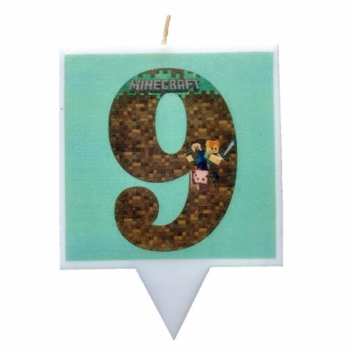 Свеча для торта Майнкрафт 