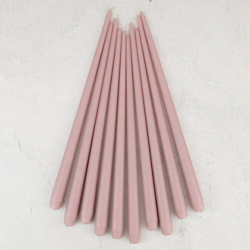 Candleslight Высокие свечи 40 см Андреа Velvet роза menta 10 шт всв-40-28-набор 3731₽