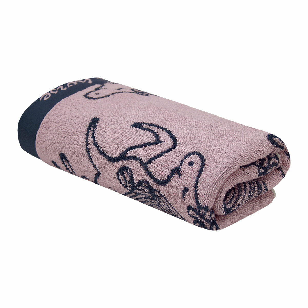 Махровое полотенце НВ Единорог м0816_02 М 60*120 роз - фотография № 3