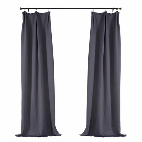 Штора блэкаут серая 150х270 см Casa Conforte 2 шт. (6176915)
