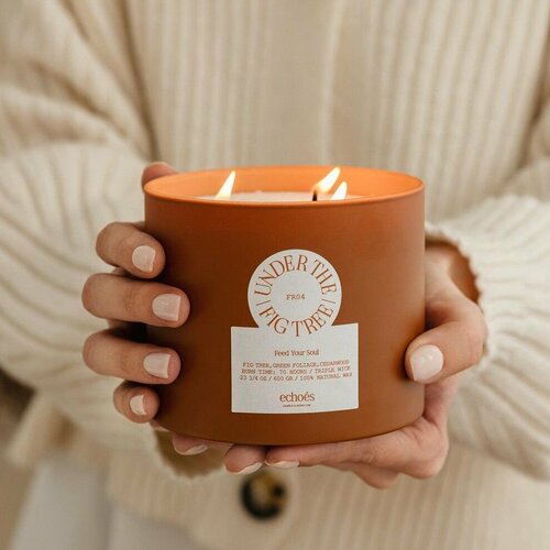 UNDER THE FIG TREE Большая свеча в стекле, ECHOES