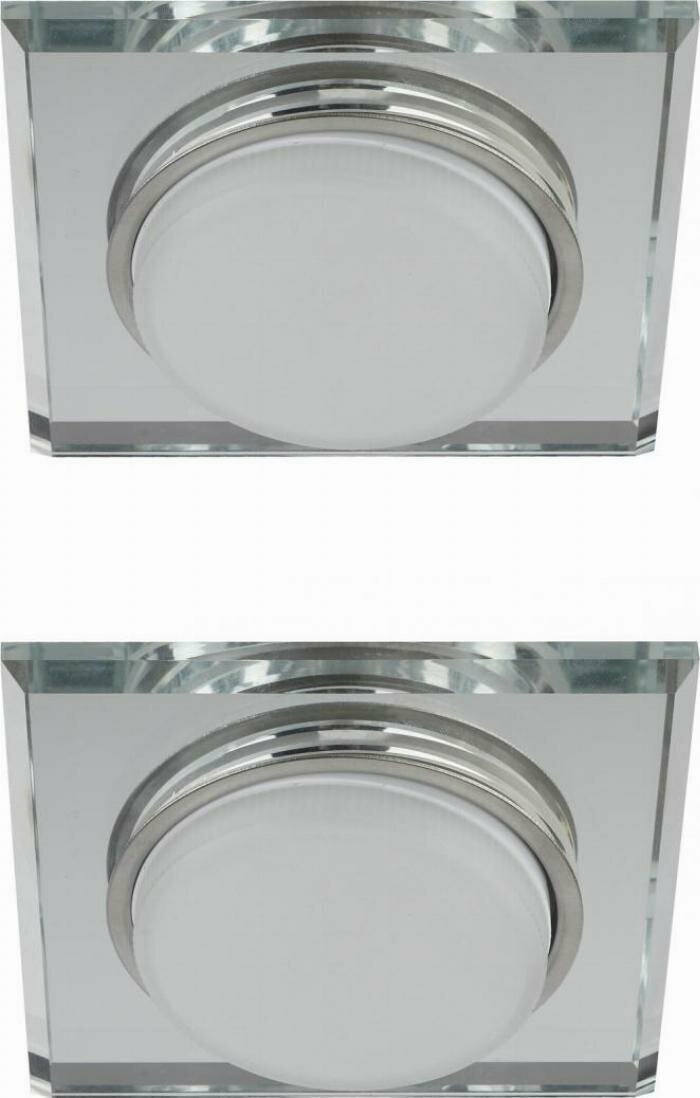 Точечный светильник ЭРА DK79 SL 13W GX53 IP20 зеркальный Б0019578 (комплект из 2 шт)
