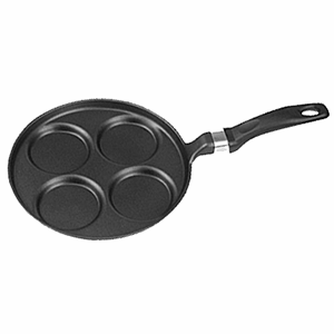 фото Сковорода для блинов, 4отделения; алюм. литой, тефлон; D=250/80, H=25, L=460мм; черный, Risoli, QGY - OP106M/25T00