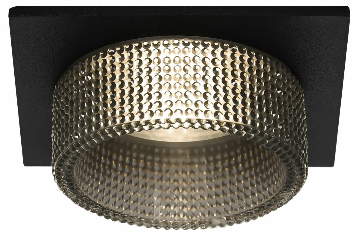 фото ЭРА Встраиваемый светильник декоративный ЭРА DK110 BK/GR MR16 GU5.3 черный серый